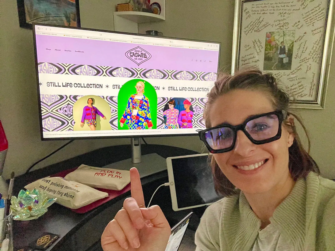 Me and my beautiful Squarepace website