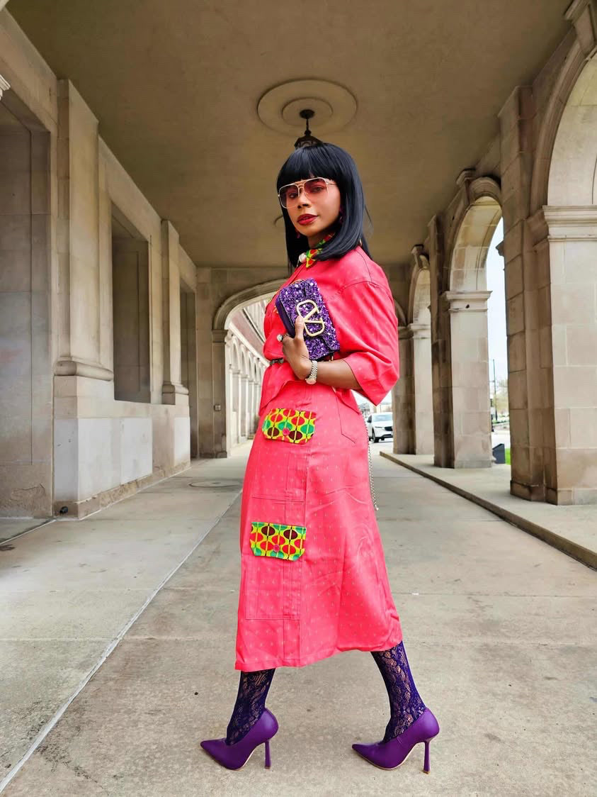 Veronica Cargo Top and Midi Skirt Ensemble
