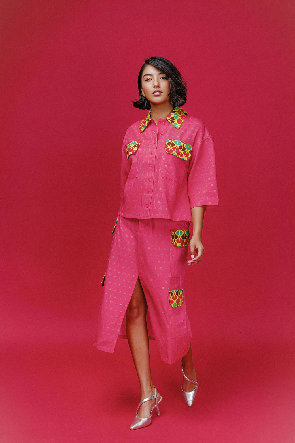 Veronica Cargo Midi Skirt