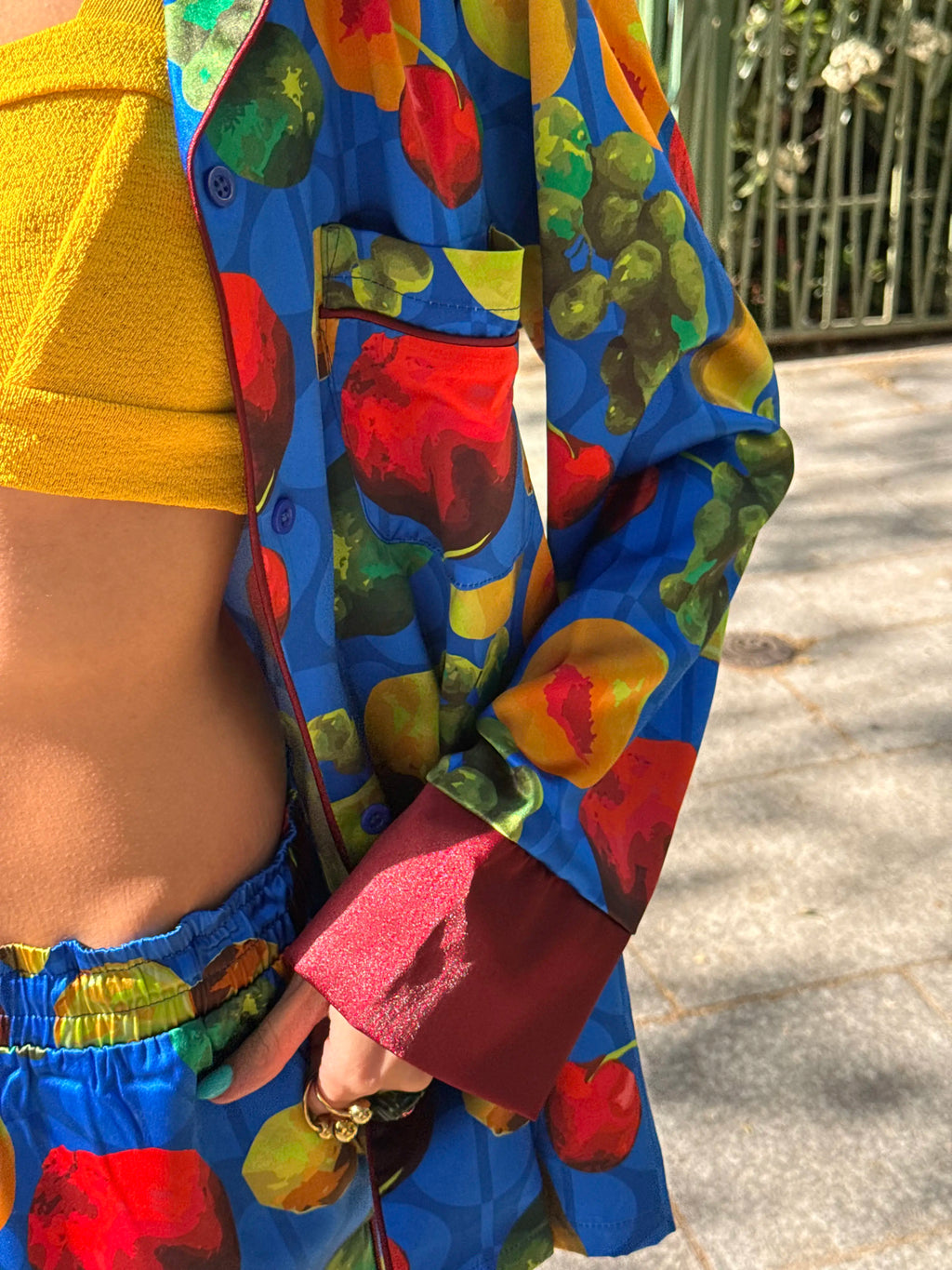 Mia Silk Shirt and Pants Ensemble