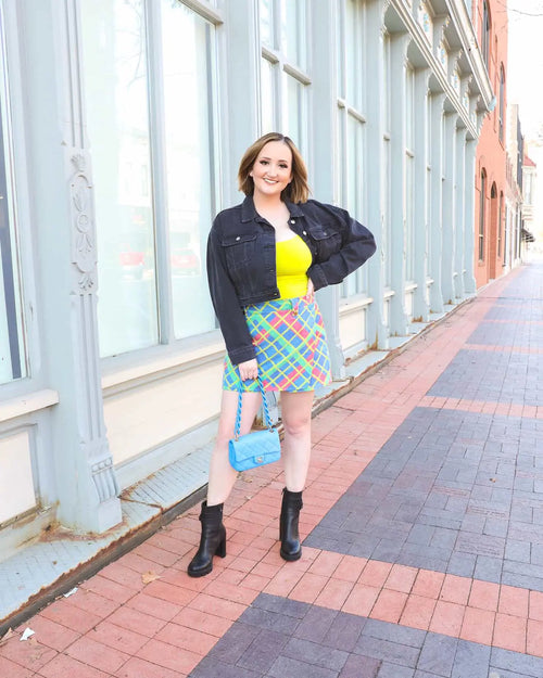 Bethany Plaid Mini Skort